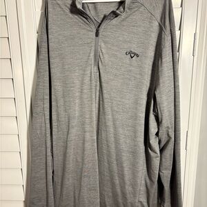 Callaway Heather Gray 1/4 Zip - 4XLT
